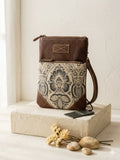 Myra Soul Searcher Upcycled Canvas & Leather Small Crossbody Bag
