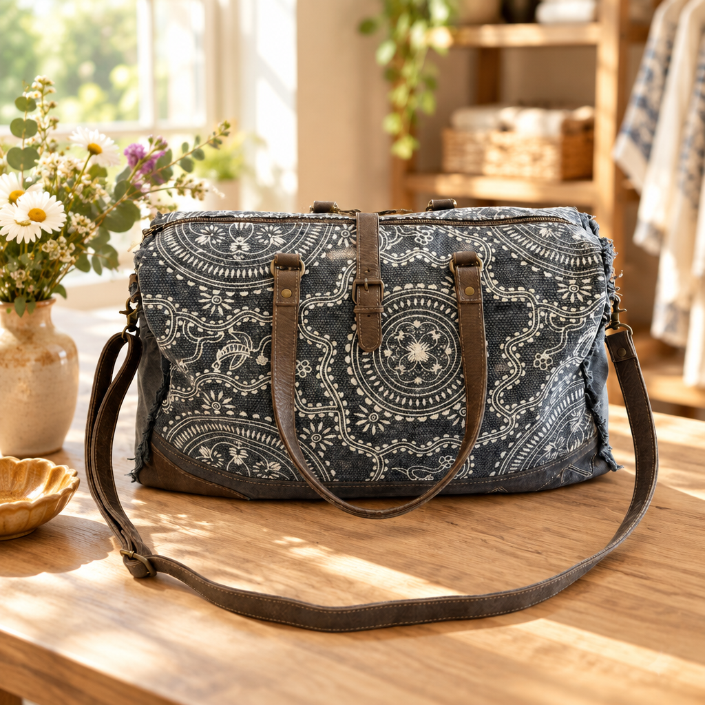 Sylvan Canvas & Leather Weekender Bag